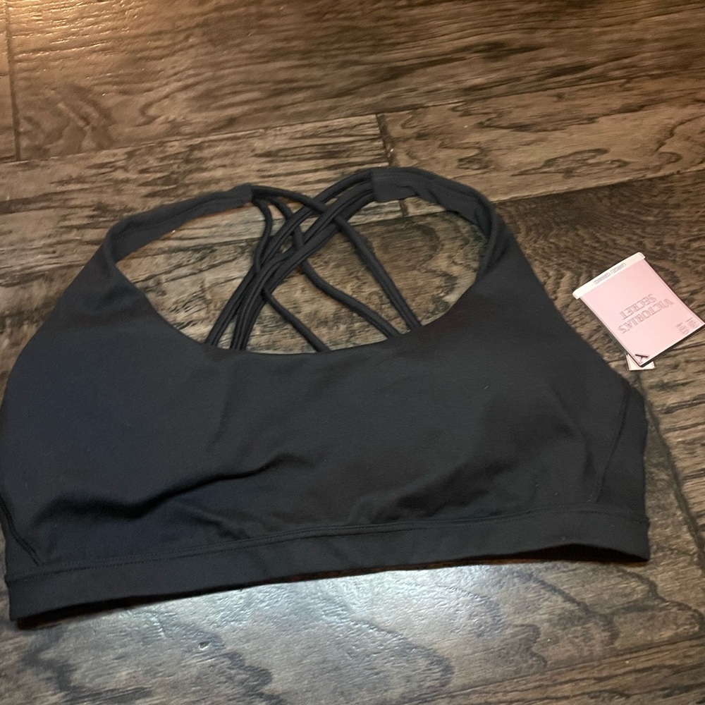 Victoria's Secret Black Crisscross Sports Bra